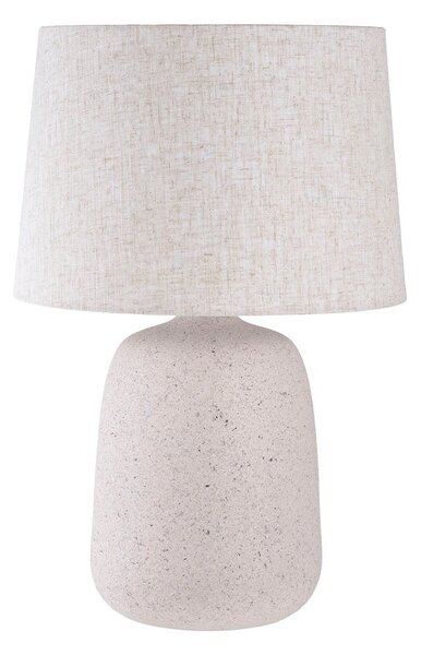 Lampada da tavolo color crema con paralume in tessuto (altezza 47 cm) Croft - House Nordic