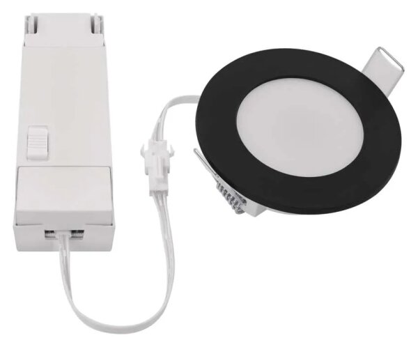 LED lampada da incasso bagno LORI LED/4,5W/230V IP65 2700/4000K nero