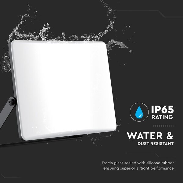 Faretto LED 30W 230V 3000/4000/6500K IP65 nero