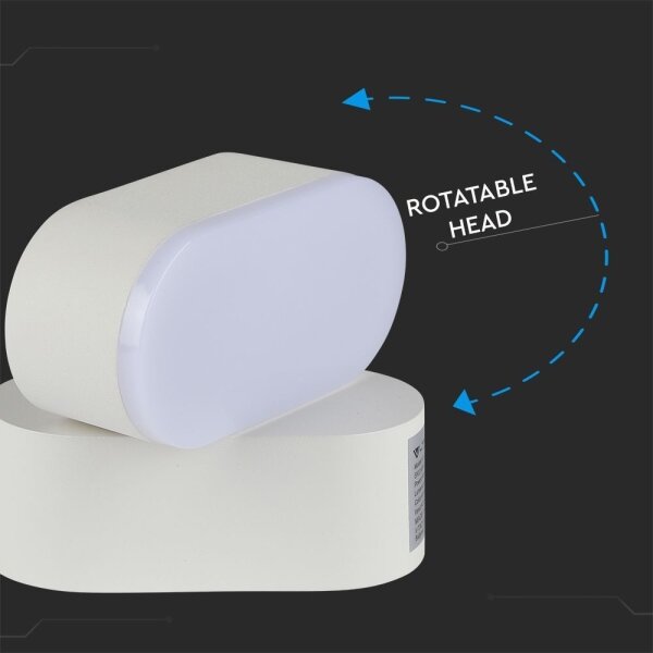 LED da esterno flessibile Applique LED/5W/230V 4000K IP65 bianco