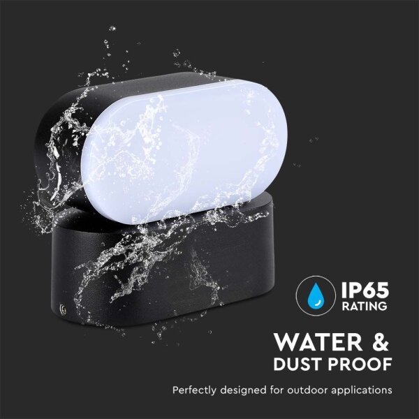 LED da esterno flessibile Applique LED/5W/230V 4000K IP65 nero