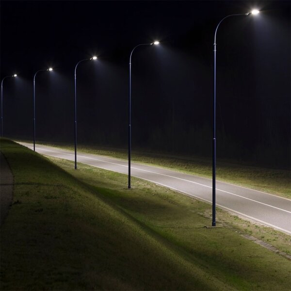 Lampada stradale LED SAMSUNG CHIP 50W 230V 6500K IP65 grigio