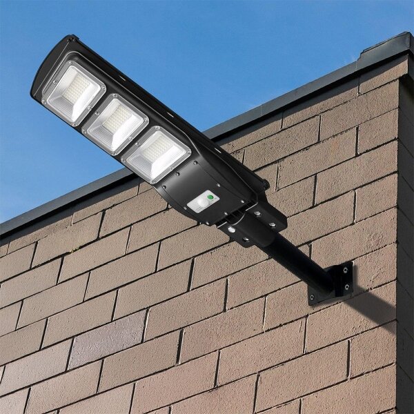 Lampada solare stradale LED dimmerabile 12W 3,2V 6000K IP65 10000mAh + DO