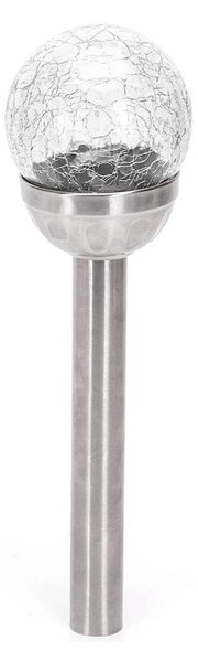 Aigostar - Lampada solare a LED LED/0,006W/1,2V 37,8cm Cromo 2700K IP44