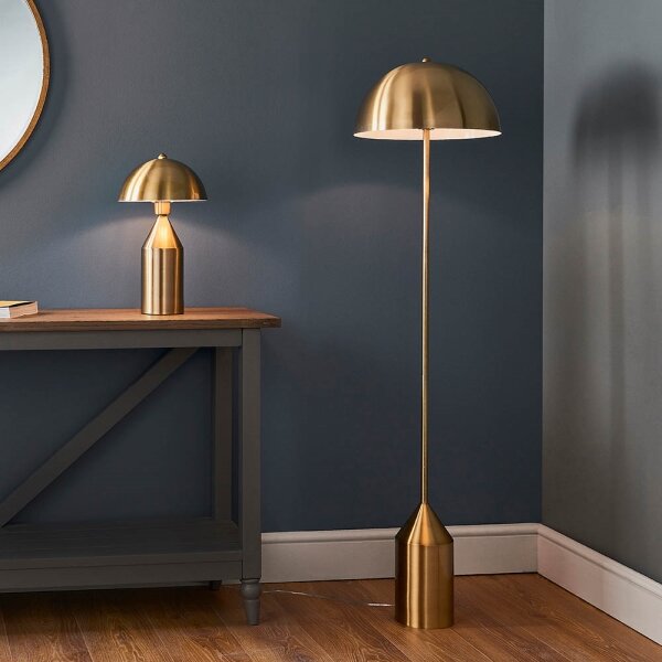 Endon 90521 - Lampada con piedistallo NOVA 1xE27/60W/230V ottone