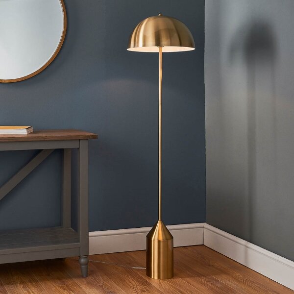 Endon 90521 - Lampada con piedistallo NOVA 1xE27/60W/230V ottone