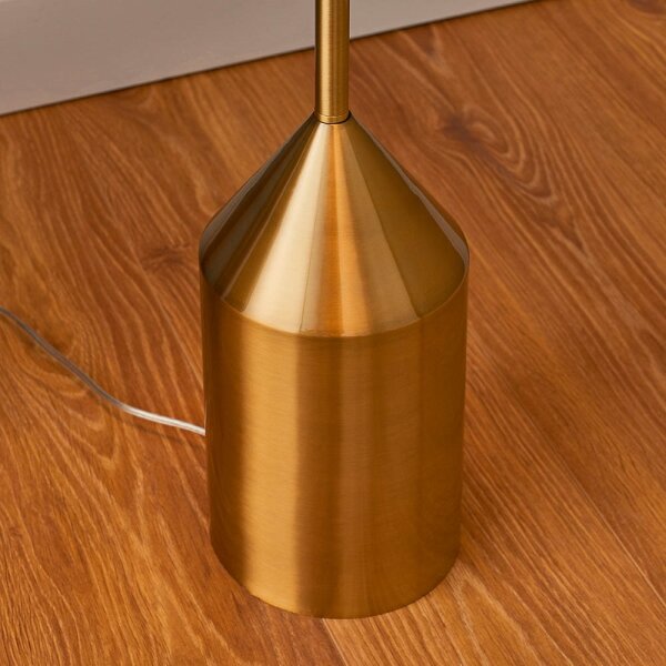 Endon 90521 - Lampada con piedistallo NOVA 1xE27/60W/230V ottone