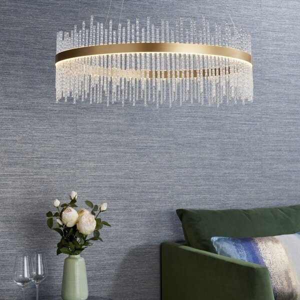 Endon 81908 - Lampadario LED dimmerabile ADRIEL LED/58W/230V 3000K oro