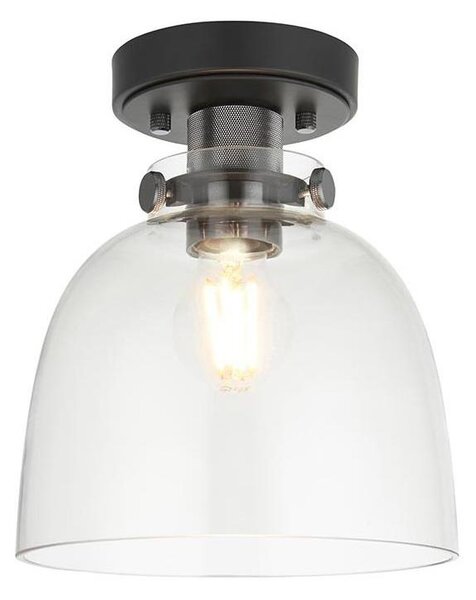 Endon 99106 - Plafoniera URBAN 1xE27/10W/230V nero/limpido
