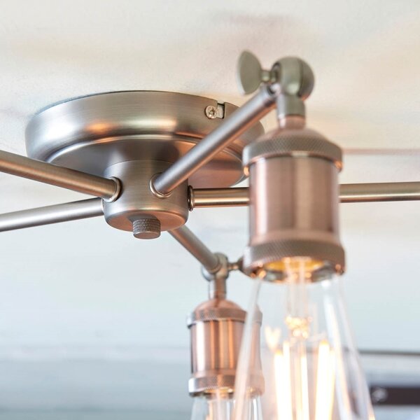 Endon 76336 - Faretto HAL 5xE27/40W/230V cromo opaco/rame