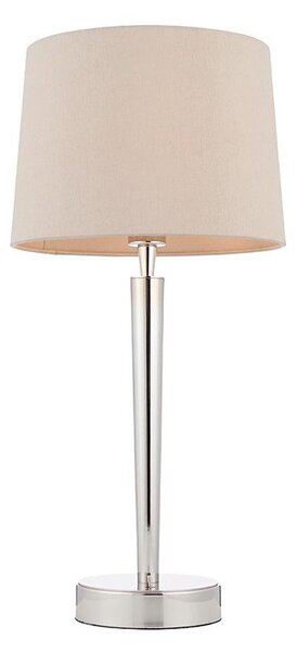 Endon 72175 - Lampada da tavolo SYON 1xE14/40W/230V cromo lucido/beige USB