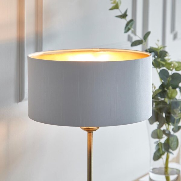 Endon 104054 - Lampada da tavolo HIGHCLERE 1xE14/7W/230V bianco/ottone diametro 25 cm