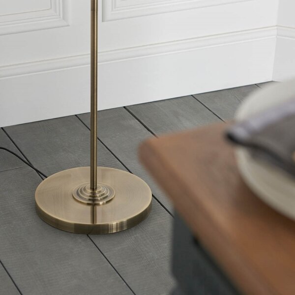 Endon 98935 - Lampada con piedistallo HIGHCLERE 3xE14/40W/230V bianco/ottone