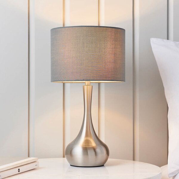 Endon 61192 - Lampada da tavolo dimmerabile PICCADILLY 1xE14/40W/230V cromo opac