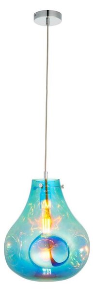 Endon 99791 - Lampadario a sospensione con filo EUROPA 1xE27/10W/230V blu