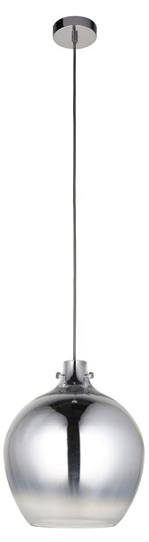 Endon 96442 - Lampadario a sospensione con filo PANTHER 1xE27/10W/230V cromo lucido/fumé
