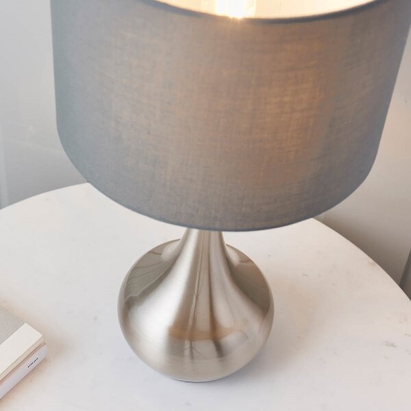 Endon 61192 - Lampada da tavolo dimmerabile PICCADILLY 1xE14/40W/230V cromo opac