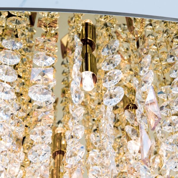 Orion - Lampadario di cristallo a sospensione CRYSTALRIVER 21xG9/40W/230V oro