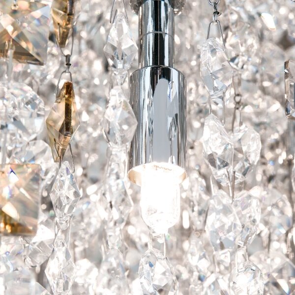 Orion - Plafoniera di cristallo CRYSTALRIVER 21xG9/40W/230V cromo lucido