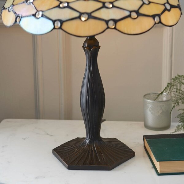 Endon 64301 - Lampada da tavolo Tiffany PEARL 1xE27/60W/230V, diametro 37 cm