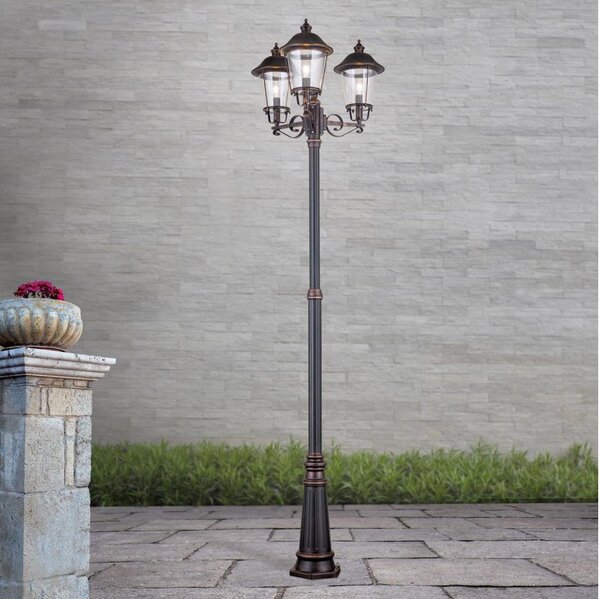 Orion - Lampada da esterno KENZO 3xE27/100W/230V IP44 bronzo/patina