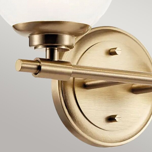 Kichler KL-BENNO2-CPZ - Lampada LED da bagno BENNO 2xG9/3W/230V IP44 ottone