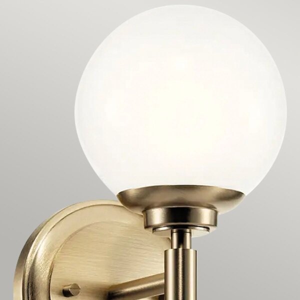 Kichler KL-BENNO1-CPZ - Lampada LED da bagno BENNO 1xG9/3W/230V IP44 ottone