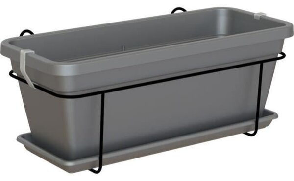 JARDINIÈRE VENEZIA L 60CM ANTHRACITE - Artevasi de Artevasi - Vases