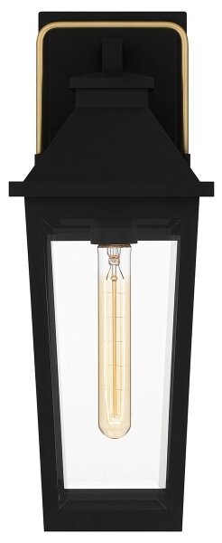 Quoizel QZ-BUCKLEY-M-MBK - Applique da esterno BUCKLEY M 1xE27/40W/230V IP44