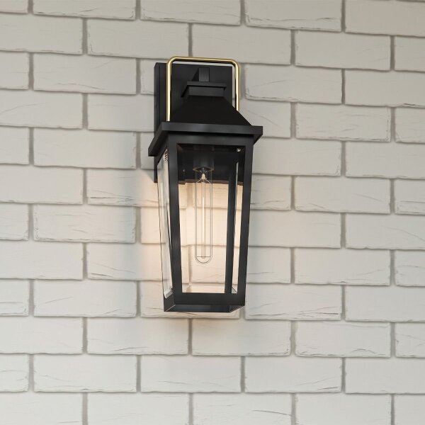 Quoizel QZ-BUCKLEY-M-MBK - Applique da esterno BUCKLEY M 1xE27/40W/230V IP44