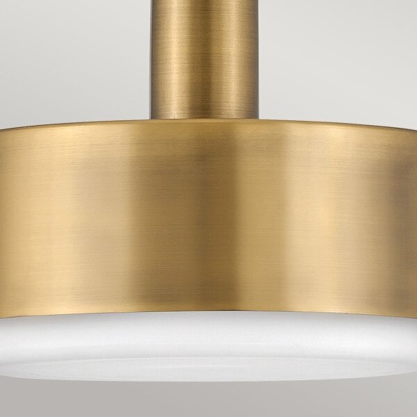 Hinkley HK-CEDRIC-P-M-BR - Lampadario a sospensione con supporto rigido CEDRIC 2xE27/60W/230V diametro 33 cm ottone