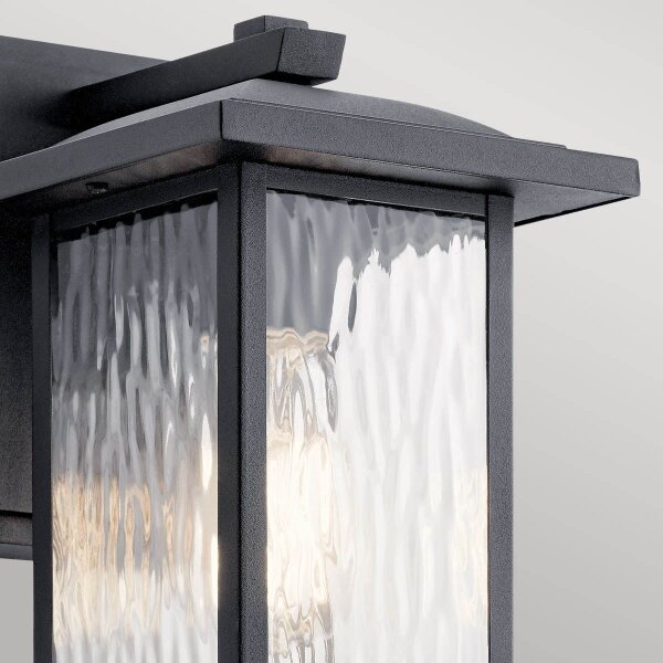 Kichler KL-CAPPANNA-S-BKT - Lampada da parete esterna con CAPPANNA 1xE27/60W/230V IP44