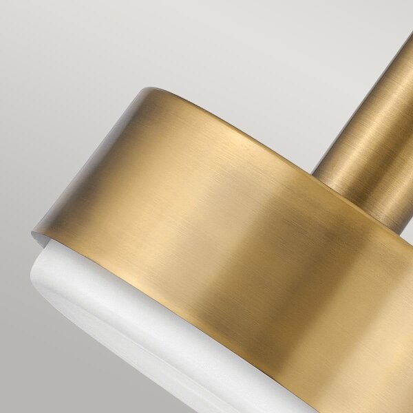 Hinkley HK-CEDRIC-P-M-BR - Lampadario a sospensione con supporto rigido CEDRIC 2xE27/60W/230V diametro 33 cm ottone
