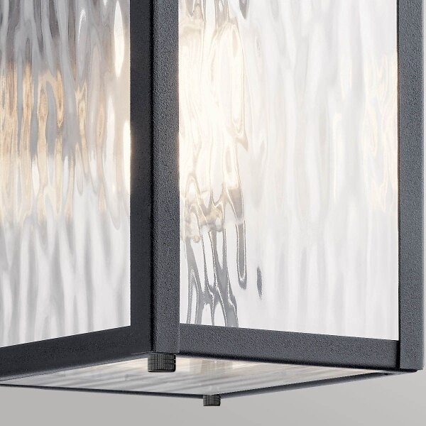 Kichler KL-CAPPANNA-S-BKT - Lampada da parete esterna con CAPPANNA 1xE27/60W/230V IP44