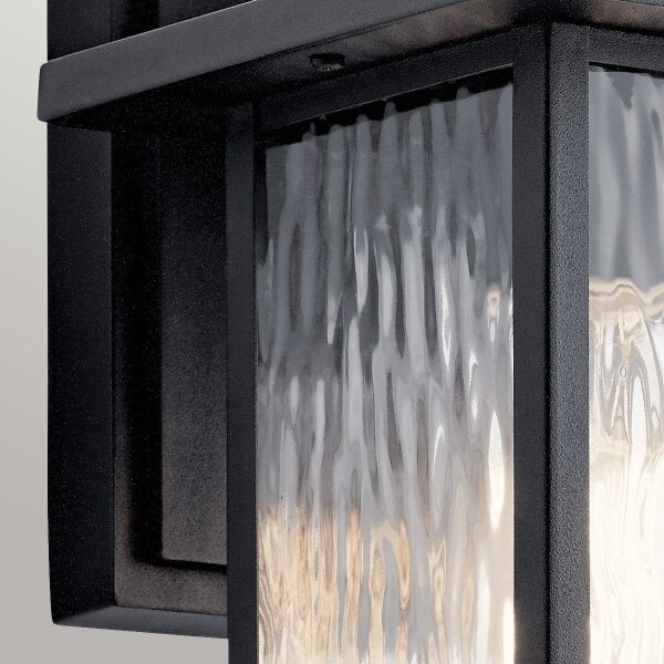 Kichler KL-CAPPANNA-S-BKT - Lampada da parete esterna con CAPPANNA 1xE27/60W/230V IP44