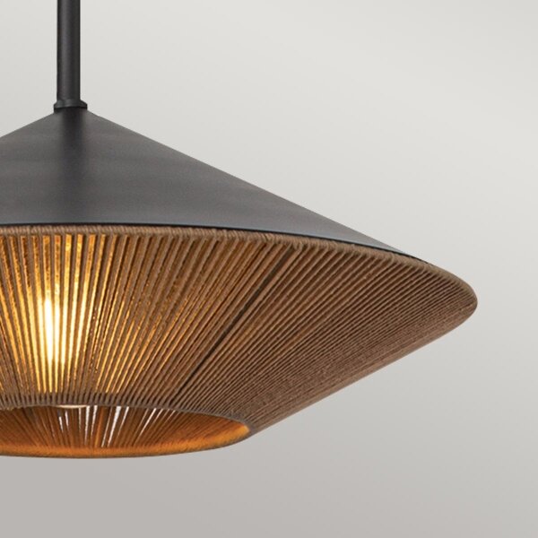Alora Mood ALM-DAPHNE-P-L-MB - Lampadario a sospensione con supporto rigido DAPHNE 1xE27/60W/230V diametro 38,1 cm
