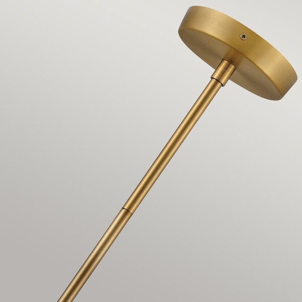 Hinkley HK-CEDRIC-P-M-BR - Lampadario a sospensione con supporto rigido CEDRIC 2xE27/60W/230V diametro 33 cm ottone