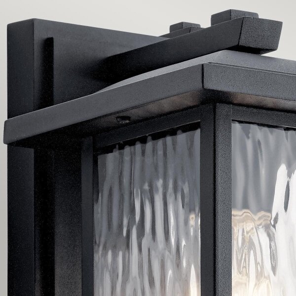 Kichler KL-CAPPANNA-S-BKT - Lampada da parete esterna con CAPPANNA 1xE27/60W/230V IP44