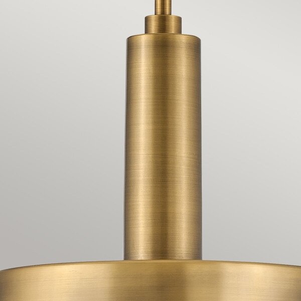 Hinkley HK-CEDRIC-P-M-BR - Lampadario a sospensione con supporto rigido CEDRIC 2xE27/60W/230V diametro 33 cm ottone