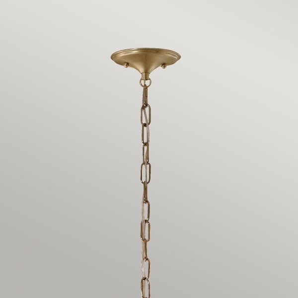 Kichler KL-DELAROSA-P-BK - Lampadario a sospensione con catena DELAROSA 1xE27/60W/230V nero/ottone
