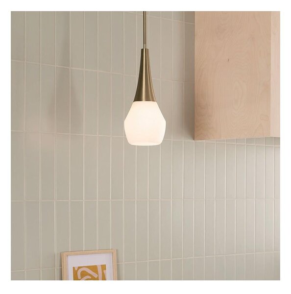 Kichler KL-DEELA-P-CPZ - Lampadario a sospensione con supporto rigido DEELA 1xE27/60W/230V diametro 17,8 cm ottone