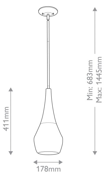 Kichler KL-DEELA-P-CPZ - Lampadario a sospensione con supporto rigido DEELA 1xE27/60W/230V diametro 17,8 cm ottone