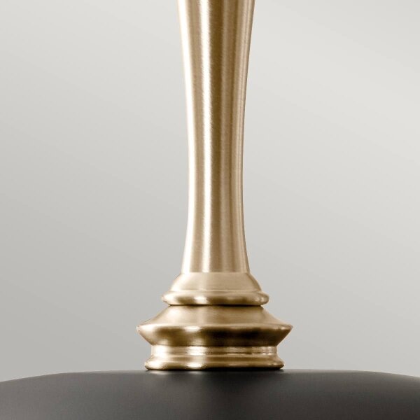 Kichler KL-DELAROSA-P-BK - Lampadario a sospensione con catena DELAROSA 1xE27/60W/230V nero/ottone