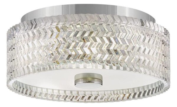 Hinkley HK-ELLE-F-S-CM - Plafoniera 2xE27/60W/230V diametro 30,5 cm cromo