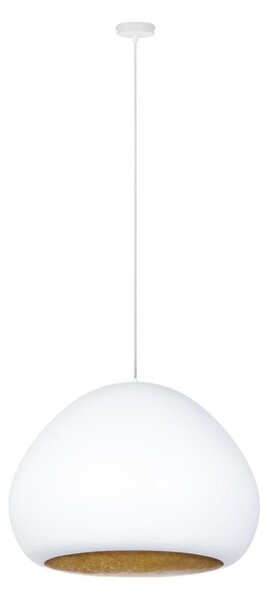 Lampadario a sospensione con filo LAVA 1xE27/15W/230V bianco/oro