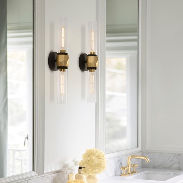 Hinkley HK-ELLISON2-BK-HB -Lampada da bagno ELLISON 2xE27/40W/230V IP44 oro