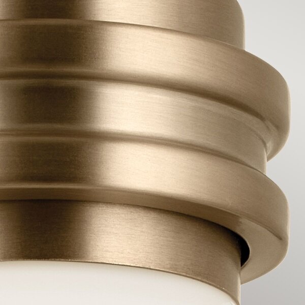 Kichler KL-FARUM1-CPZ - LED Lampada da bagno FARUM 1xG9/3W/230V ottone