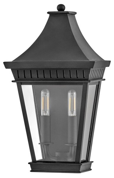 Hinkley HK-CHAPEL-HILL7-MB - Lampada da esterno CHAPEL HILL 2xE14/40W/230V IP44