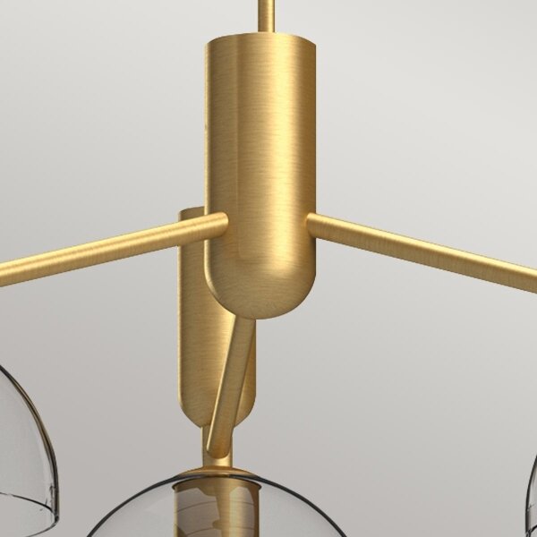 Alora Mood ALM-JUDE3-GD-CL - Lampadario a sospensione con supporto rigido JUDE 3xE27/60W/230V ottone