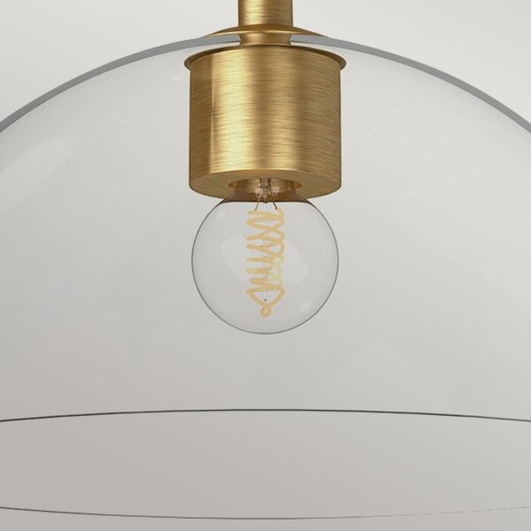 Alora Mood ALM-JUDE-P-GD-CL - Lampadario a sospensione con supporto rigido JUDE 1xE27/60W/230V ottone